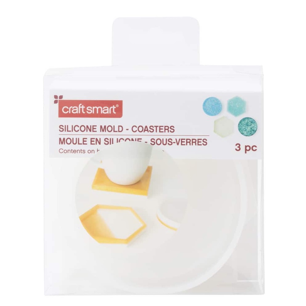 Craft Smart White Silicone Coaster Mold Set